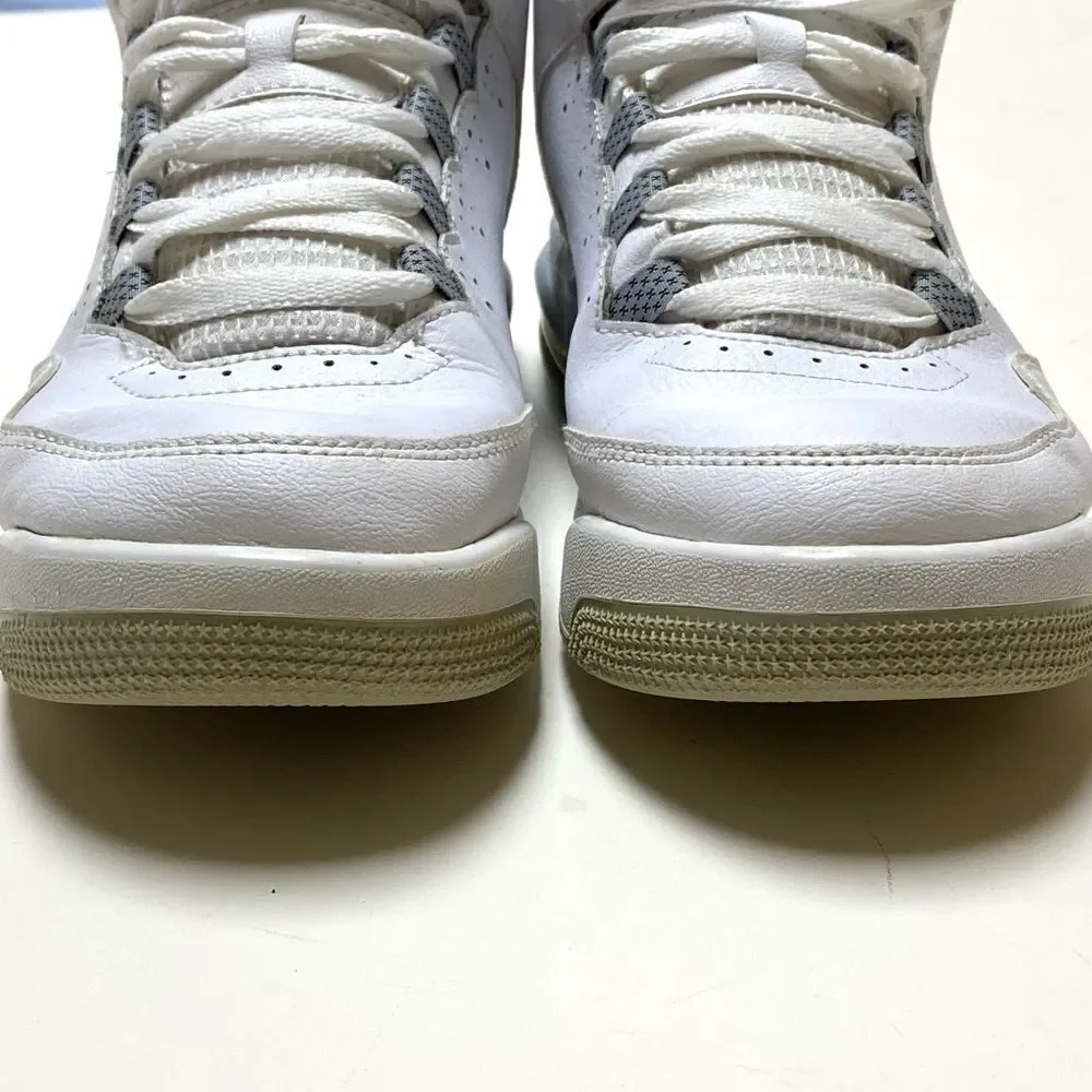 Air Jordan Flight Origin 2 Youth White|Gray Basketball Sneakers Sz 6Y-men
